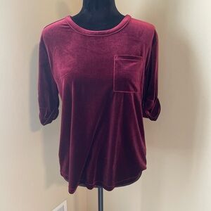 Lauren Ralph Lauren Stretchy Velvet Shirt